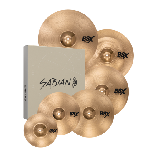 Sabian B8X series Complete Set (14HH/16C/20R+18C+18CH+10S) 45006X