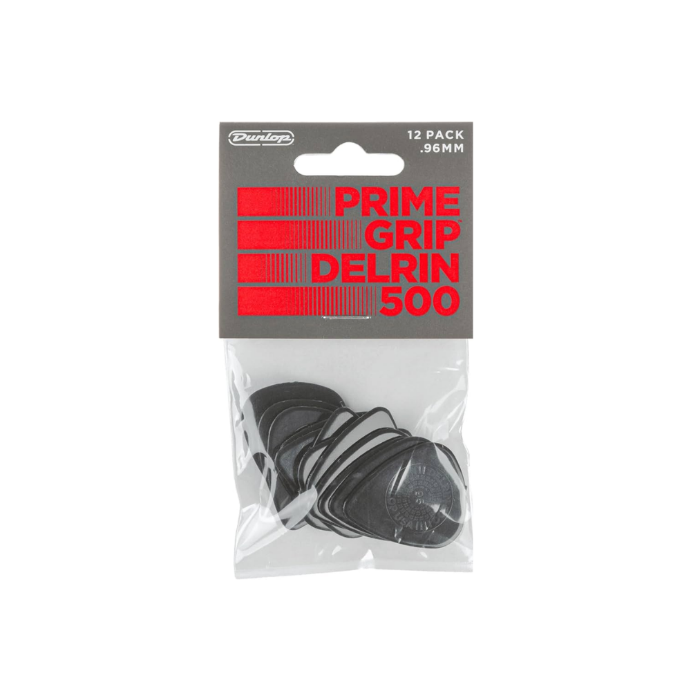 Dunlop Guitar Pick Prime Grip Delrin 500 12 Pack