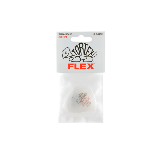 Dunlop Guitar Pick Tortex Flex Triangle 6 Pack