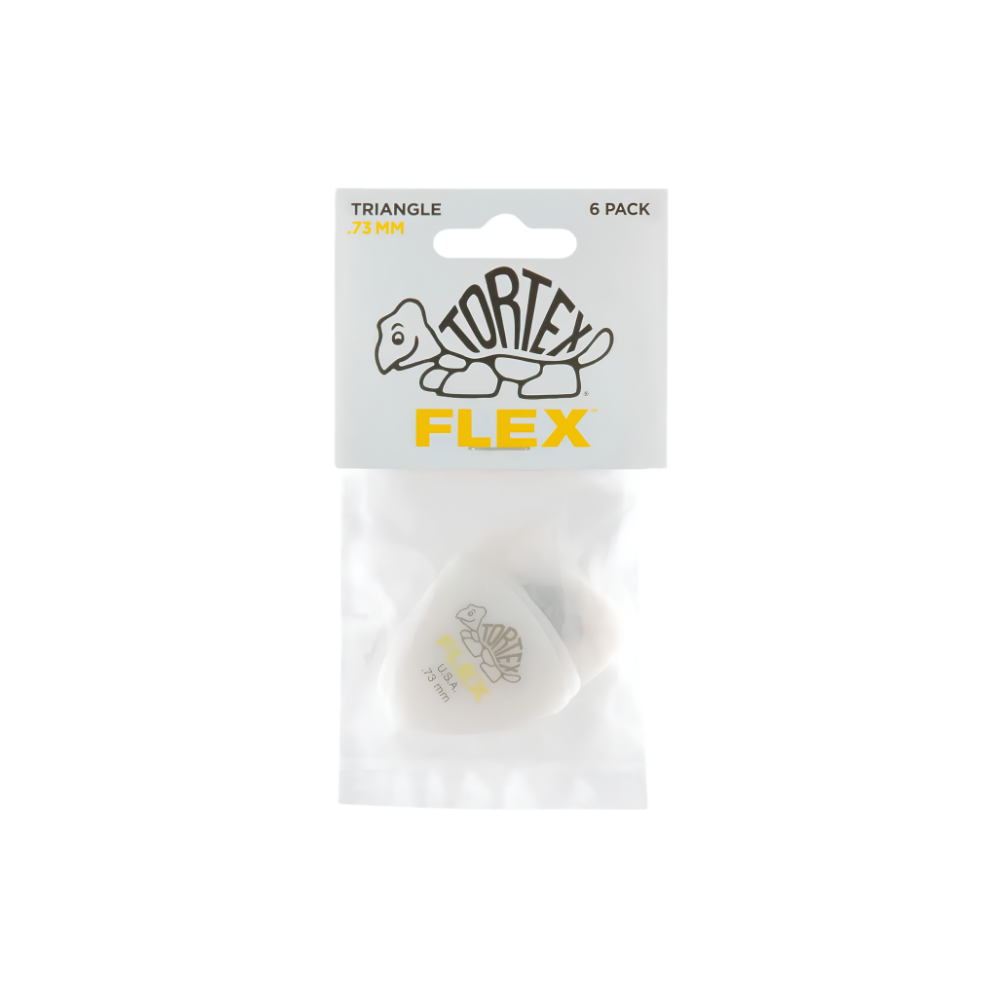 Dunlop Guitar Pick Tortex Flex Triangle 6 Pack
