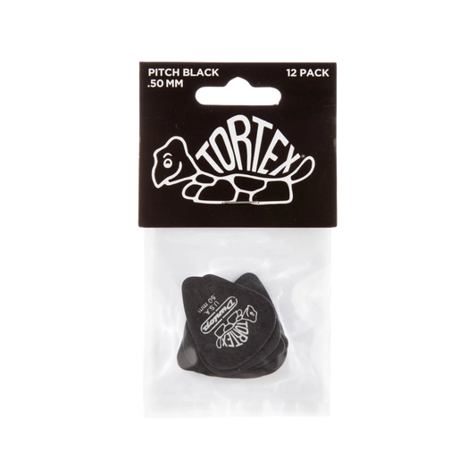 Dunlop Guitar Pick Tortex Pitch Black Standard - 72 Pack 488R
