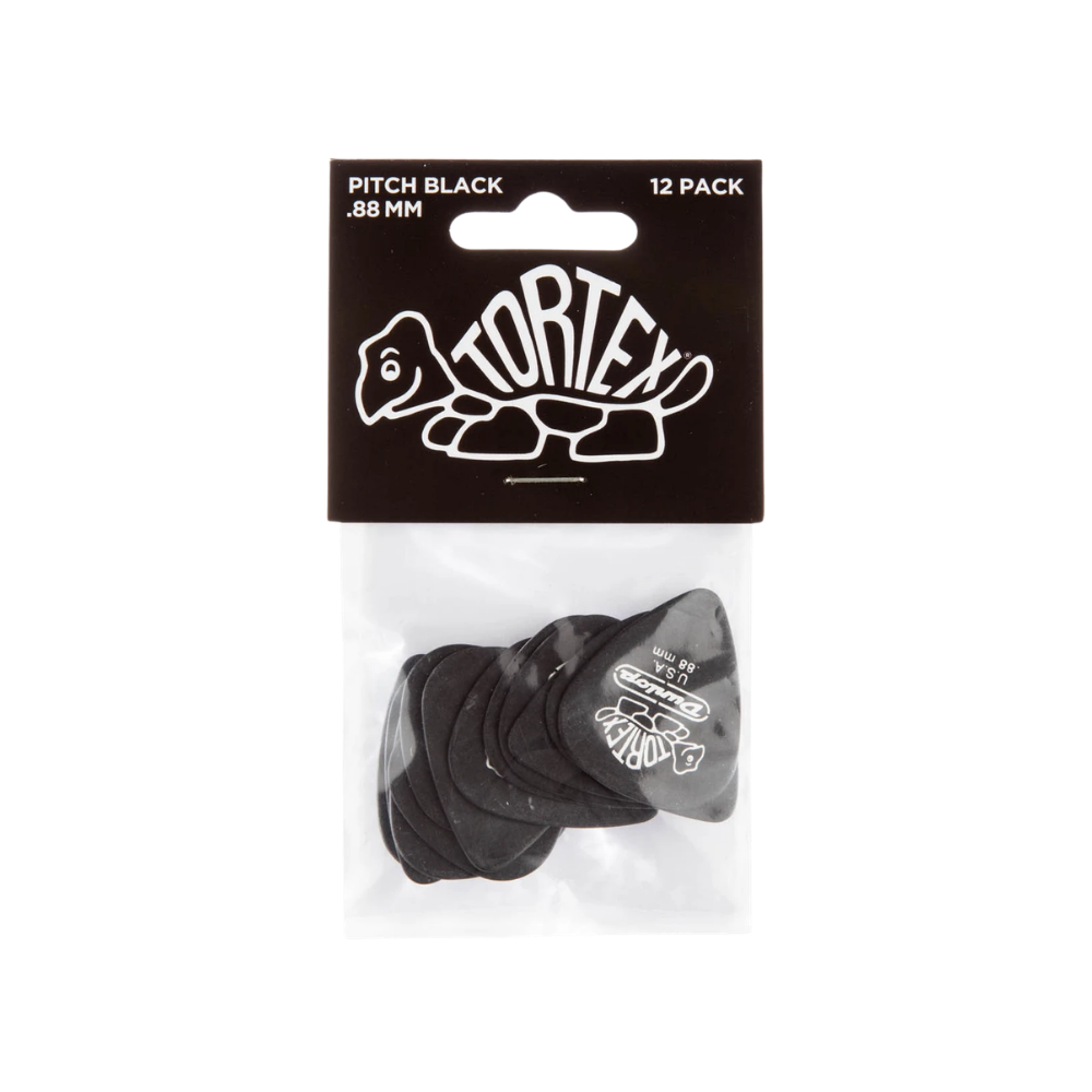Dunlop Guitar Pick Tortex Pitch Black Standard - 72 Pack 488R