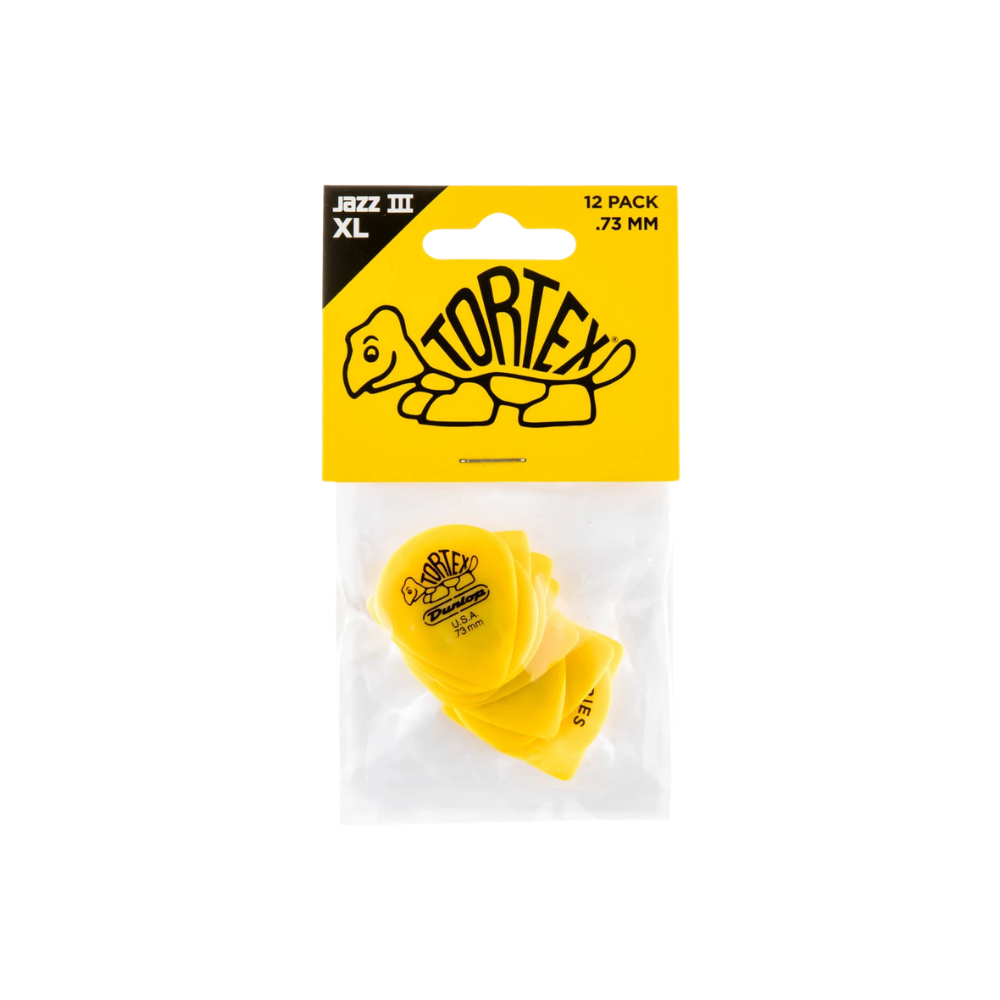 Dunlop Guitar Pick Tortex Jazz III XL 12 Pack