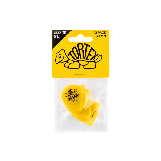 Dunlop Guitar Pick Tortex Jazz III XL 12 Pack