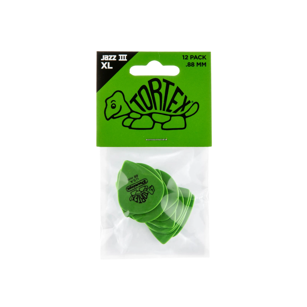 Dunlop Guitar Pick Tortex Jazz III XL 12 Pack