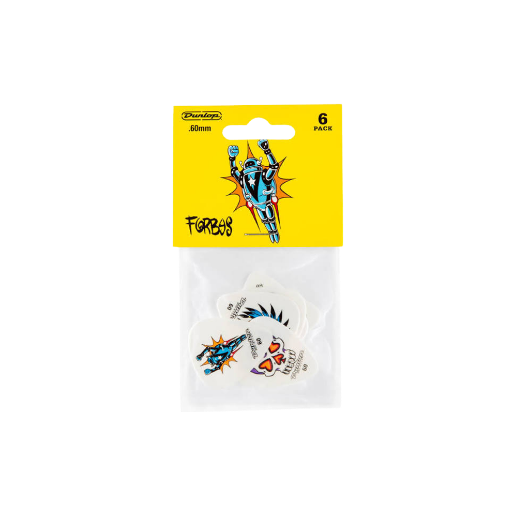 Dunlop Guitar Pick Blackline Standard Forbes S1 6 Pack