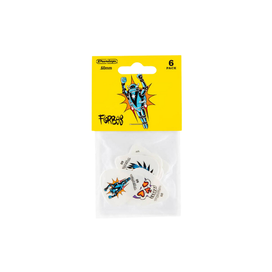 Dunlop Guitar Pick Blackline Standard Forbes S1 6 Pack