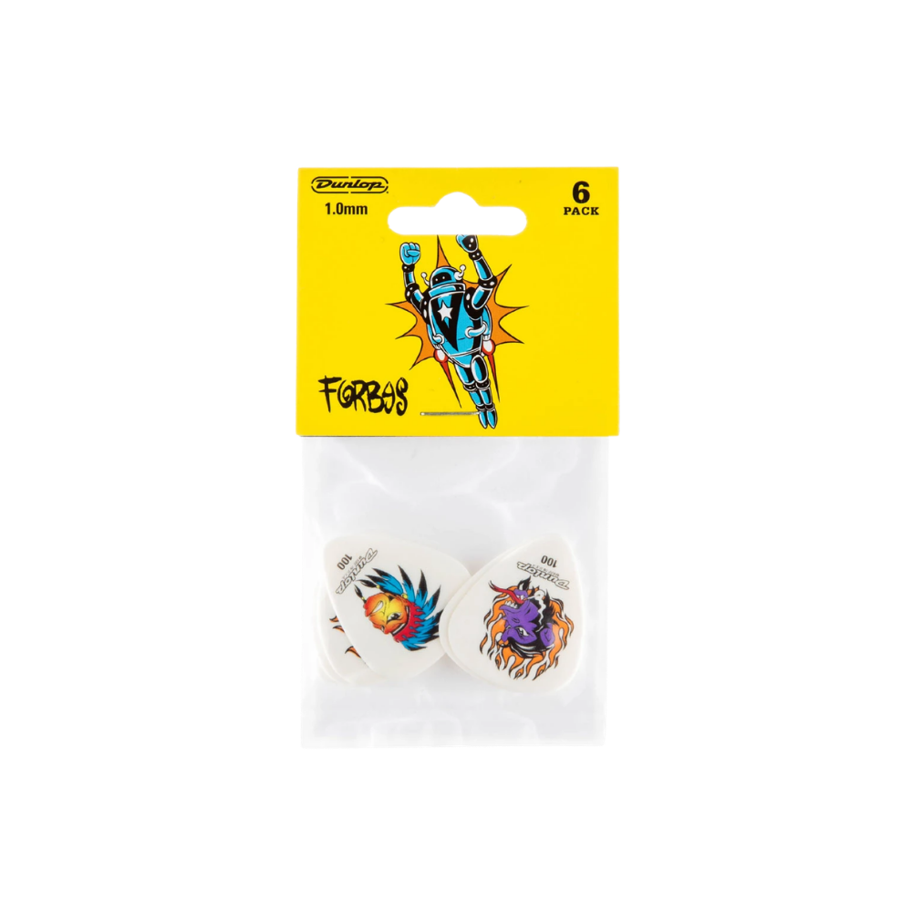 Dunlop Guitar Pick Blackline Standard Forbes S1 6 Pack