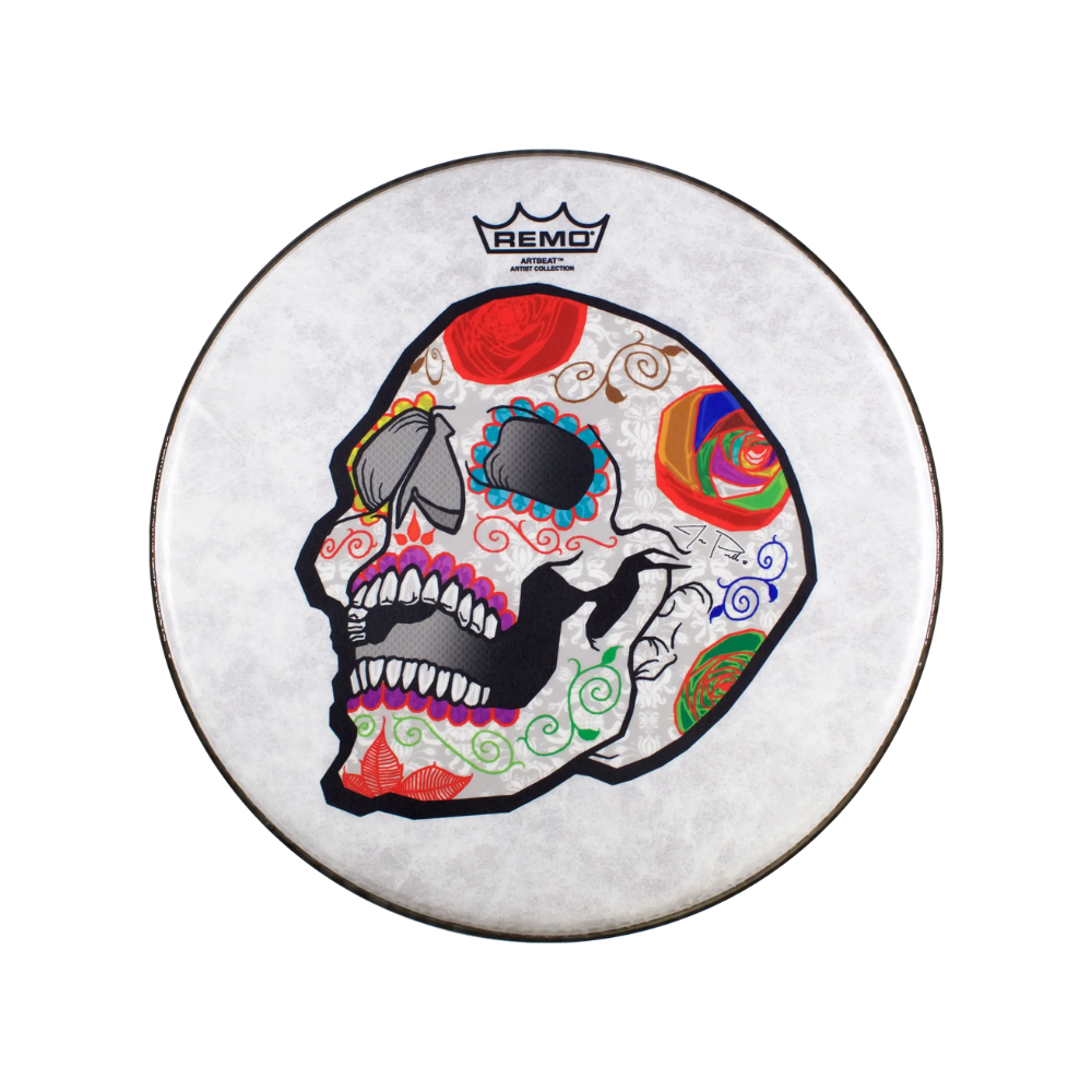 Remo ARTBEAT Drum Head Candy Skull Snare 14" CS-0814-20-AB002