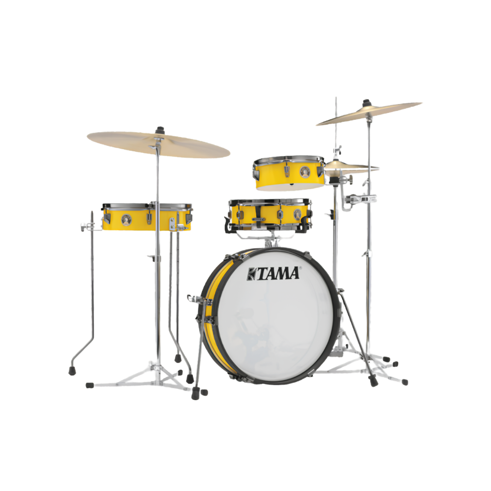 Tama Club Jam Pancake 4 Piece Black Nickel Shell Hardware LJK48PBN