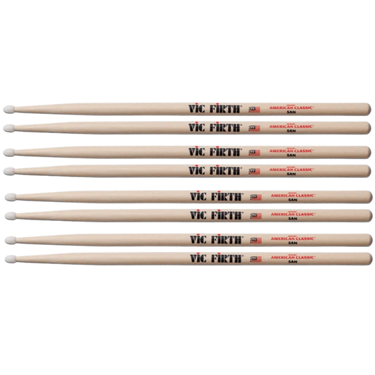 Vic Firth Drumstick Value Pack of 4 5A Nylon P5AN.3-5AN.1