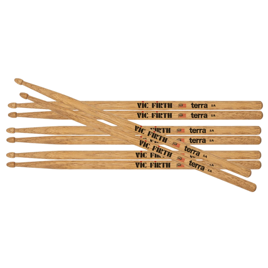 Vic Firth American Classic 5A Terra Series Value Pack of 4 P5AT4PK