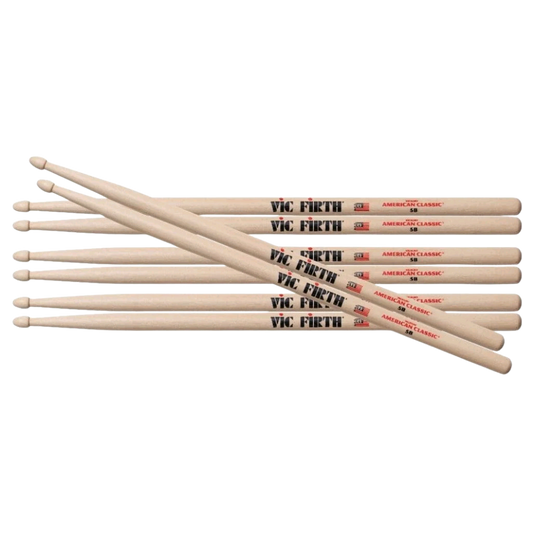 Vic Firth Drumstick Value Pack of 4 5B P5B.3-5B.1