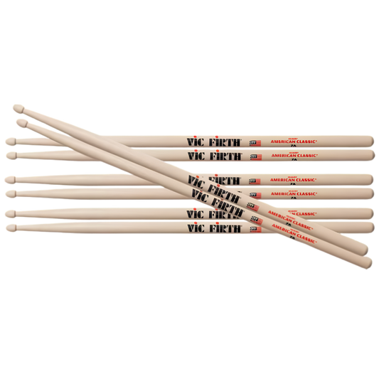 Vic Firth Drumstick Value Pack of 4 7A P7A.3-7A.1