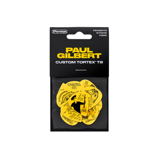 Dunlop Paul Gilbert Custom Tortex TIII Pick .73mm 12 Pack PG462P73