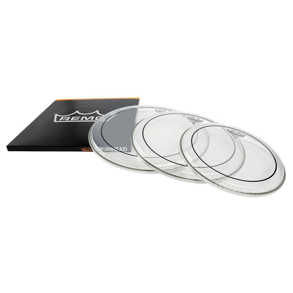 Remo Pinstripe Clear Tom Pack 10"-12"-14" PP-0922-PS