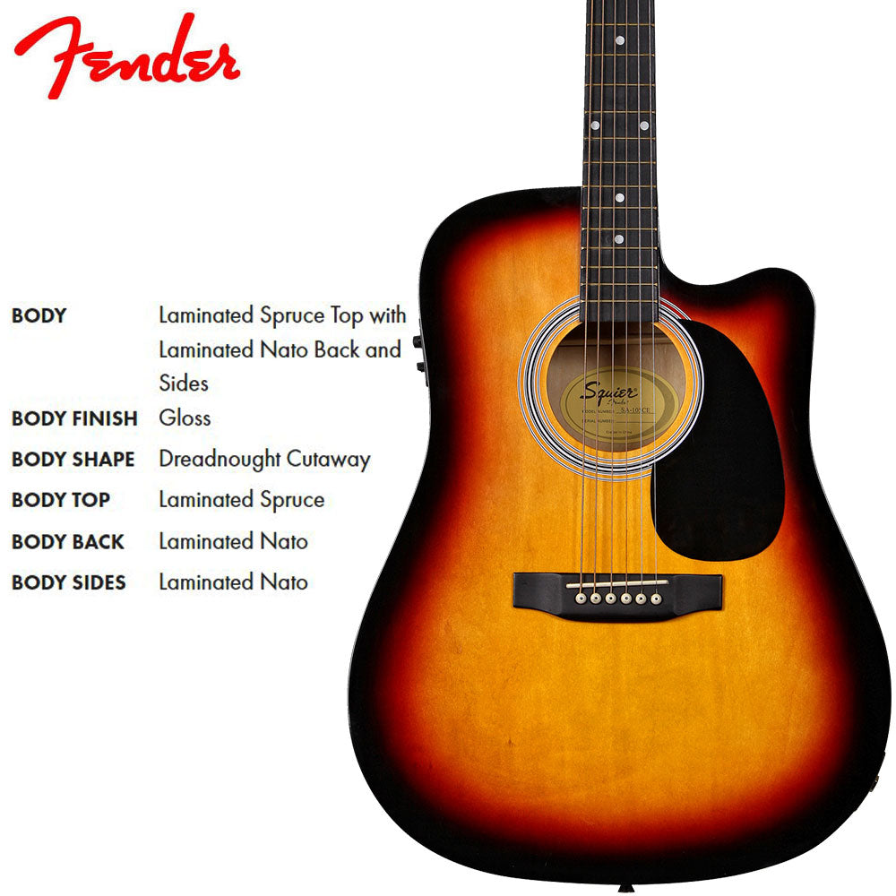 Fender Squier SA105CE Acoustic Guitar