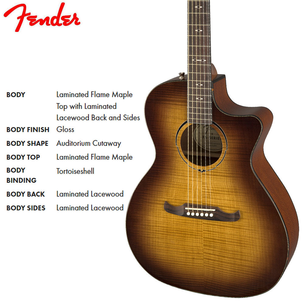 Fender FA345CE Auditorium Semi Acoustic Guitar