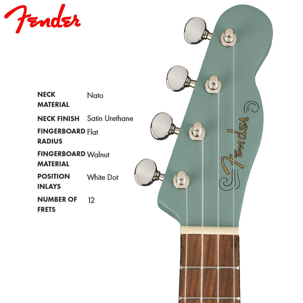 Fender FSR Venice Soprano Sonic Grey Ukulele Walnut