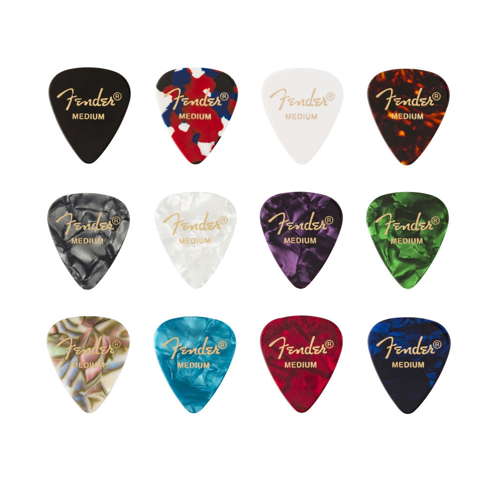 Fender 351 Celluloid Medley 12 Picks