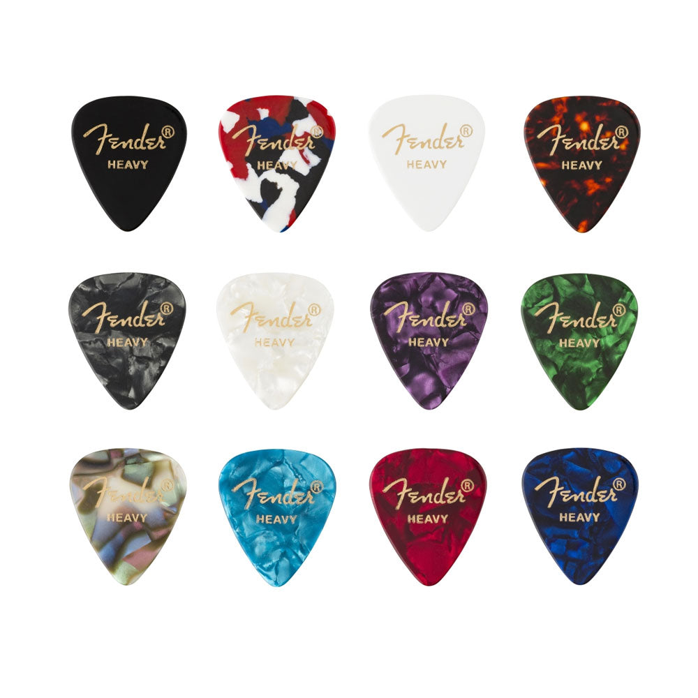 Fender 351 Celluloid Medley 12 Picks