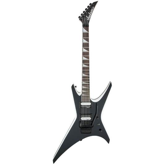 Jackson JS32 Warrior Electric Guitar Black With White Bevels